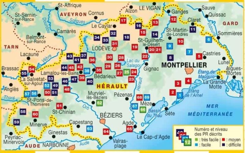 L'hérault à Pied 54 Promenades & Randonnées